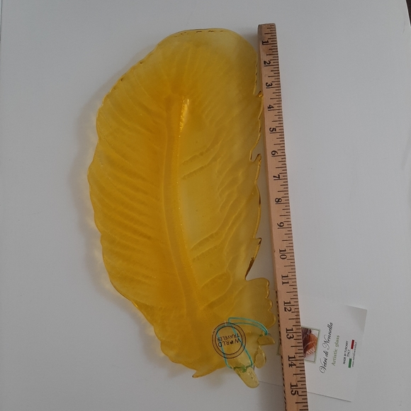 Vetri di Nennella Artistic Glass Leaf Plates, Trinket dish - Picture 11 of 16